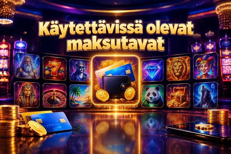 Käytettävissä olevat maksutavat