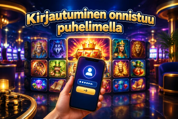 Kirjautuminen onnistuu puhelimella